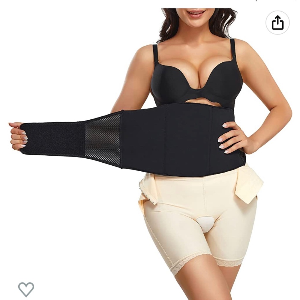 Black Waist Trainer Belt by